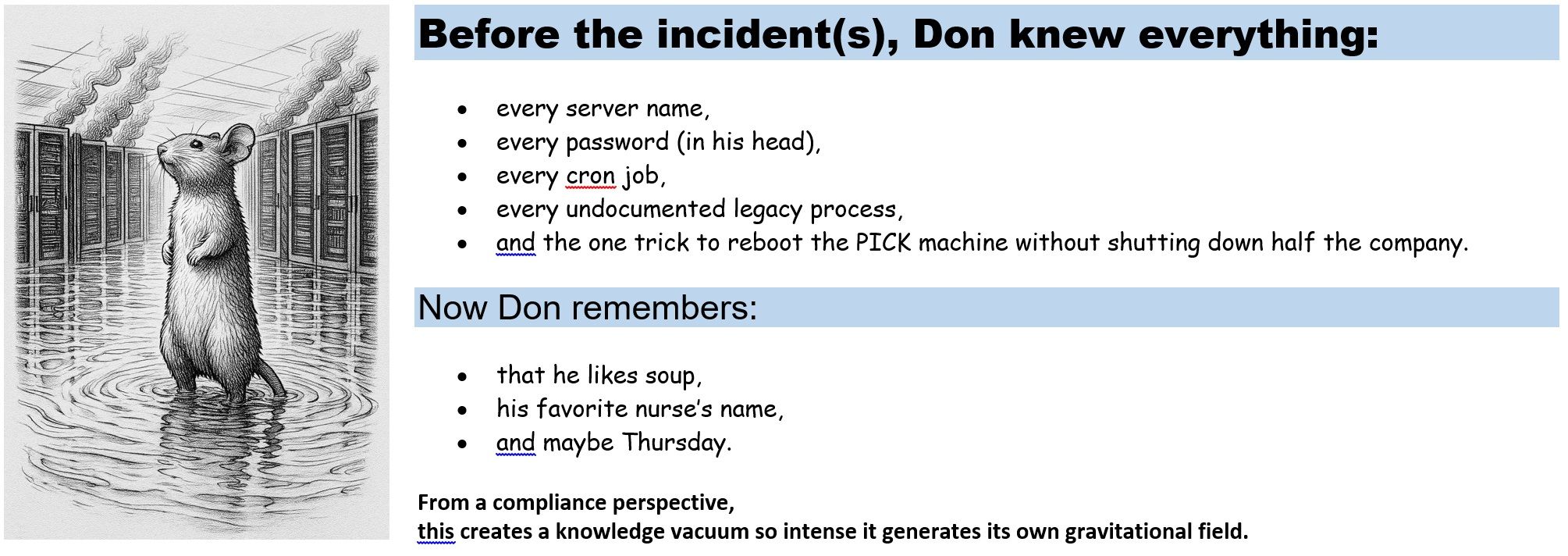 Worst case scenario.