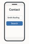 Cellphone app search smith roofing